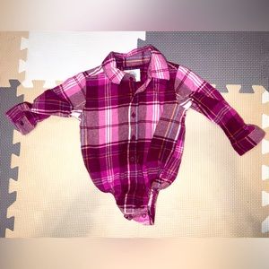 Baby girl plaid shirt
